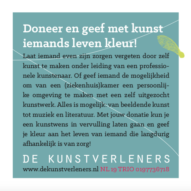 De Kunstverleners Geef Kleur actie